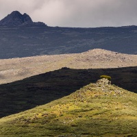 Jeux de lumière sur le massif de Bale