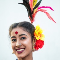 Festival de danse à Leh: danseuse de Orissa