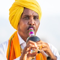 Festival de danse à Leh: danseur du Rajasthan du Rajasthan