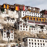 Thiksey: Vue sur le monastère