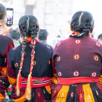 Festival de danse à Leh: danseuses du Ladakh