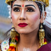 Festival de danse à Leh: danseuse du Nagaland